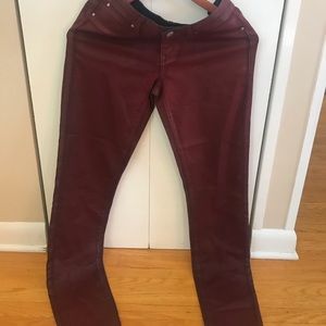 Club Monaco skinny coated pants